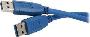 Nippon Labs USB3-10MM 10ft. Blue USB 3.0 A Male to A Male Cable Gold Plated Connectors