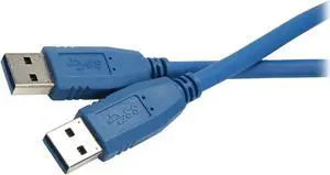 Nippon Labs USB3-15MM 15 ft. Blue 15ft USB 3.0 A Male to A Male Cable 15 feet