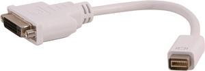 Nippon Labs AD-MDVIM-DVIF White 8.5" Mini DVI Male to DVI Female Adapter Cable, White - OEM