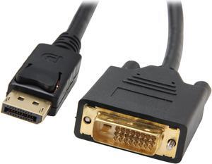 Nippon Labs DP-DVI-3 3 ft. DP DisplayPort Male to DVI-D Male Converter Cable, Black - DP to DVI Adapter - 1920 x 1200