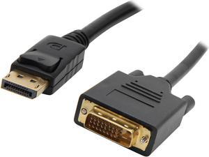 Nippon Labs DP-DVI-10 10 ft. DP DisplayPort Male to DVI-D Male Converter Cable, Black - DP to DVI Adapter - 1920 x 1200