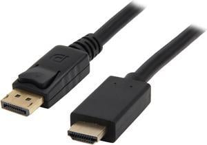 Nippon Labs DP-HDMI-3 3 ft. DisplayPort to HDMI Converter Cable Supporting VR / 3D / 4K, Black - DP to HDMI Adapter - (M/M) - OEM