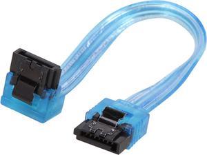 Nippon Labs SATA3L0.5FT-90/180BU 0.5 ft. SATA III Cable w/ Locking Latch (90 degree to 180 degree) 0.5 feet - OEM
