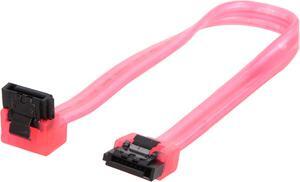 Nippon Labs SATA3L0.8FT-90/180RD 0.8 ft. SATA III Cable w/ Locking Latch (90 degree to 180 degree) 0.8 feet- OEM