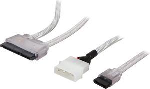 Nippon Labs SATA-COMBO-1.5SL 1.5 ft. SATA Data and Power Combo Cable Silver 1.5 feet- OEM