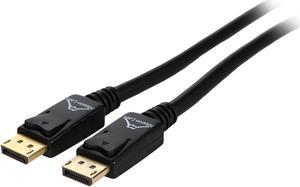 Nippon Labs DP-6-BR2 6 ft. DP DisplayPort 1.2 HBR2 Male to Male 28AWG Cable with Gold Plated Connectors, Black