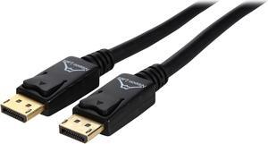 Nippon Labs DP-15-BR2 15 ft. Black DisplayPort Male to Male w/ Gold Plated 28 AWG DisplayPort V1.2 High Bit-Rate 2 Cable