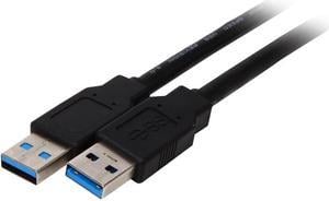 Nippon Labs USB3-3MM-BK-2P 3 ft. Black USB 3.0 A Male to A Male Cable, 2 Packs