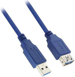Nippon Labs 50USB3-AAF-3 3 ft. USB 3.0 A Male to A Female Extension Cable - Blue