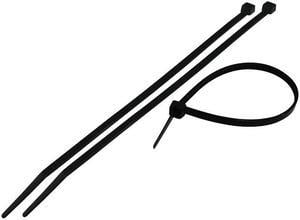 Nippon Labs 50CV-100-UV UV Resistant Nylon Cable Tie, 4 inches Long, 18 lbs. Tensile Strength, 100pcs/pack - Black (Nylon 66, UL 94V-2)