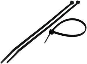Nippon Labs 50CV-140-UV UV Resistant Nylon Cable Tie, 5.6 inches Long, 40 lbs. Tensile Strength, 100pcs/pack - Black (Nylon 66, UL 94V-2)