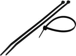 Nippon Labs 50CV-300-UV UV Resistant Nylon Cable Tie, 11.8 inches Long, 50 lbs. Tensile Strength, 100pcs/pack - Black (Nylon 66, UL 94V-2)