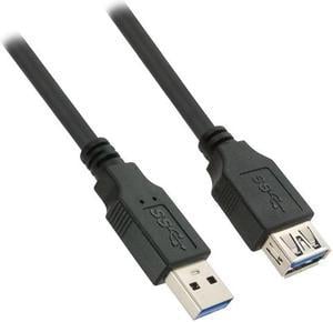 Nippon Labs 50USB3-AAF-3-BK 3 ft. Black USB 3.0 A Male to A Female Extension Cable