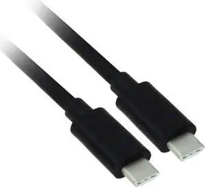 Nippon Labs 3 ft. USB 3.2 Gen 2 USB-C Male to USB-C Male Cable 10Gbps with Built-in E-Marker, 50USB31-CM-EM-3 - Black