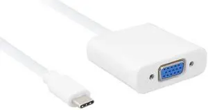 Nippon Labs 50USB31C-VGAF-1 6 inch USB-C Male to VGA Female Adapter, Supports 1920 x 1200 or 1080p