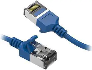 Nippon Labs 60CAT8-5-30BL 5 ft. Cat.8 U/FTP Slim Ethernet Network Cable Blue 30AWG - Latest 40Gbps 2000Mhz RJ45 Patch Cord