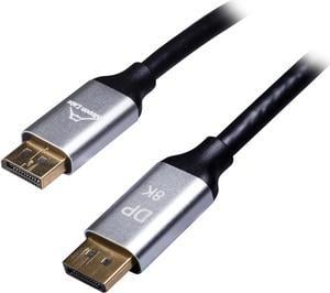 Nippon Labs DP-8K-6 Premium DisplayPort 1.4 Cable - 6ft. - VESA Certified - 8K@60Hz - HBR3 - HDR - DP to DP Monitor Cable - 8K Aluminum Housing, Braided Jacket DP Cable