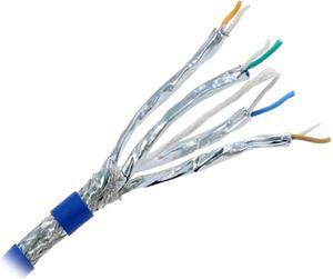 Nippon Labs Cat8.1 Ethernet Cable Bulk Wire 1000 feet - Blue | 2GHz, 40G CMR, 23AWG, S/FTP - Dual Shielded S/FTP Latest 40Gbps 2000Mhz SFTP, PVC, Solid Bare Copper Conducted Patch Cord, 80C8SS-7005RB