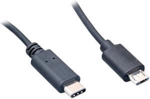 Nippon Labs 3 ft. USB 2.0 Type C Male to Micro B Male Cable, 480M, 3A , Black Color, 30C-10UC-2CM1-1