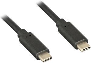 Nippon Labs 3 ft. USB Type C 3.1 Gen 2 Male to Male Cable, 10G, 3A, Black Type-C Cable, 30C-10UC-32CC1-1
