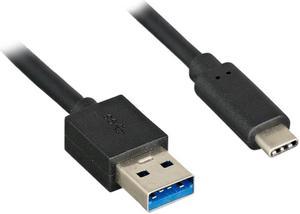 Nippon Labs 3 ft. USB Type C 3.1 Gen 2 Male to Type A Male Cable,10G, 3A, Black USB Type-C Cable, 30C-10UC-32AC1-1