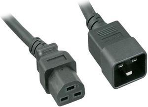 Nippon Labs 12 AWG C20 to C21 Universal Jumper Power Cord, SJT, 20A, 250V, 15 ft. IEC-60320-C20 to IEC-60320-C21 Black Power Cable