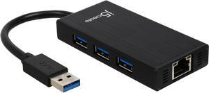 j5create USB™ 3.0 Gigabit Ethernet & 3-Port Hub