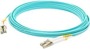 AddOn 10m Laser Optimized Multi-Mode fiber (LOMM) Duplex LC/LC OM4 Aqua Patch Cable