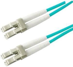 AddOn 15m Laser Optimized Multi-Mode Fiber (LOMM) Duplex LC/LC OM3 Aqua Patch Cable