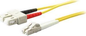 AddOn 1m Single-Mode Fiber (SMF) Duplex SC/LC OS1 Yellow Patch Cable