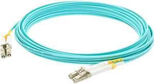 AddOn 1m Laser Optimized Multi-Mode fiber (LOMM) Duplex LC/LC OM4 Aqua Patch Cable