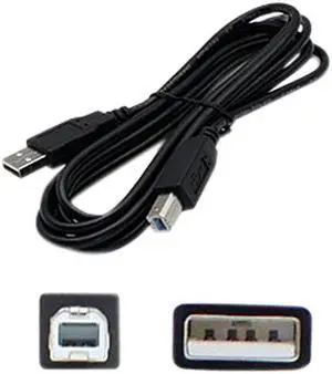 AddOn USBEXTAB10 Black USB Cable