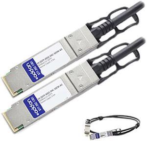 AddOn EX-QSFP-40GE-DAC-50CM-AO 1.64 ft. Cat Twinaxial Black Network Ethernet Cable