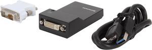 Lenovo 0B47072 USB 3.0 to DVI/VGA Monitor Adapter