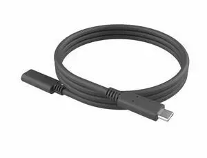 Logitech Reach Camera USB-C Cable Extension Cable - 1-meter, 3.28 ft - USB Type C (female) to USB Type C (male) - 5 Gbps, USB 3.0 - Black - 952-000201 Logitech Reach Camera USB-C Cable Extension Cable - 1-meter, 3.28 ft - USB Type C (female) to USB Type C (male) - 5 Gbps, USB 3.0 - Black - 952-000201