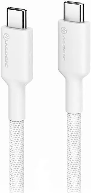 Alogic ELPCC201-WH White Elements Pro USB 2.0 USB-C to USB-C Cable 1m - 5A/ 480Mbps