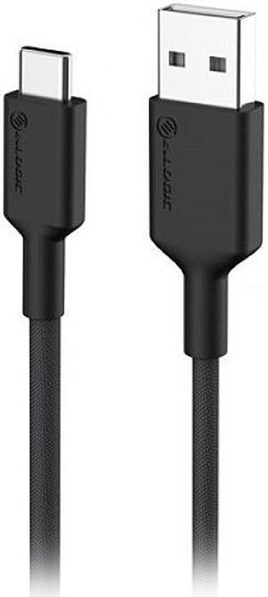 Alogic ELPCA201-BK Black USB-C USB-A Cable 1m