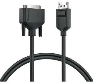 Alogic Elements DisplayPort to DVI Cable - Male to Male - 3m - 9.84 ft DisplayPort to DVI-D - 5 Gbit/s - Supports up to 1920 x 1200 - 30 AWG - EL2DPDVI-03 Alogic Elements DisplayPort to DVI Cable - Male to Male - 3m - 9.84 ft DisplayPort to DVI-D - 5 Gbit/s - Supports up to 1920 x 1200 - 30 AWG - EL2DPDVI-03