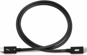 OWC Thunderbolt 4 USB Type-C Male Cable - Black - 3.28'  OWCCBLTB4C1.0M