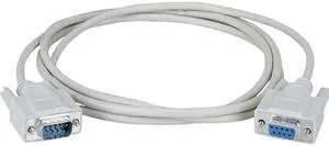 Black Box Model BC00232 20 ft. RS-232 Serial Cable - Shielded, PVC, Molded, DB9 Male/Female with Thumbscrews, 20-ft. (6.0-m) Male to Female