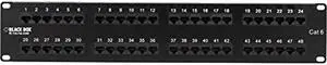 Black Box JPM648A CAT6 Patch Panel - 2U, Unshielded, 48-Port