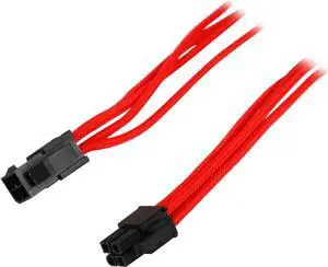 Phanteks PH-CB4P_RD 1.64 ft. (0.50m) 4 Pin M/B Premium Sleeved Extension Cable