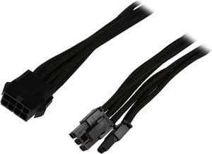 Phanteks PH-CB8V_BK 1.64 ft. (0.50m) 8 to 8 (6+2) Pin VGA Premium Sleeved Extension cable