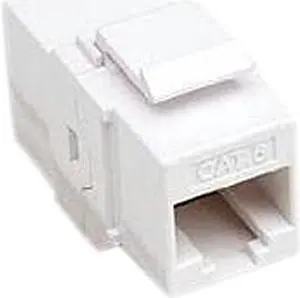 Manhattan 505147 RJ45 Female to Female UTP CAT.6 Keystone Coupler, White