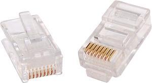 Micro Connectors C20-088L5-25 CAT5 RJ45 Modular Plug - 25 Pieces