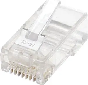 Intellinet Network Solutions 790055 100-Pack Cat5e RJ45 Modular Plugs, UTP, 2-prong for stranded wire