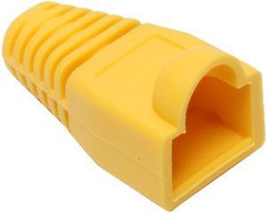 BYTECC C6BOOT-Y Yellow Color Snagless Boots for RJ45, 50-Pack