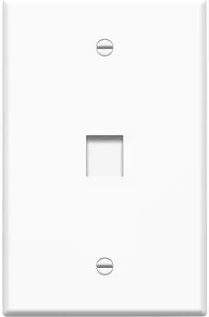 4XEM 4XFP01KYWH 1 Outlet RJ45 Wall Plate/ Face Plate White
