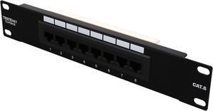 TRENDnet TC-P08C6 8-Port Cat. 6 Unshielded Patch Panel TRENDnet TC-P08C6 8-Port Cat. 6 Unshielded Patch Panel