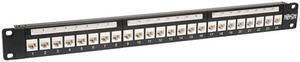 TRIPP LITE N250-024-LP 24-Port Cat6 / Cat5e Low Profile Wallmount Patch Panel 1U TAA GSA